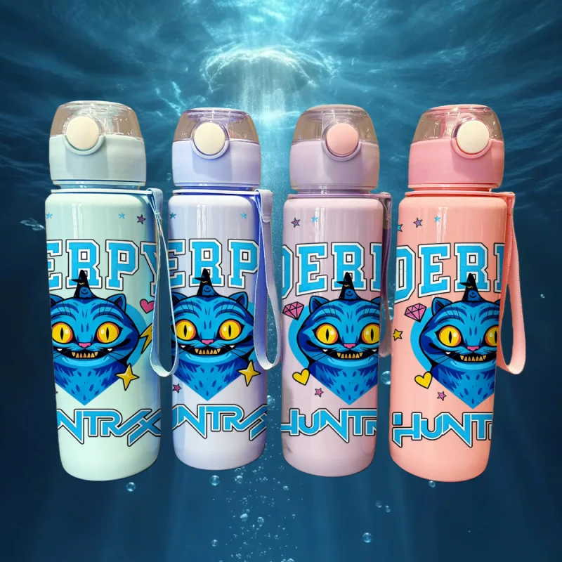 

Чашка для воды с 3D принтом «Охотник на демонов» Kpop, чашка для воды с мультяшным котом-KPop, 700 мл, соломенная чашка, охотники на демонов, рыбий напиток, чашка для воды, герметичная