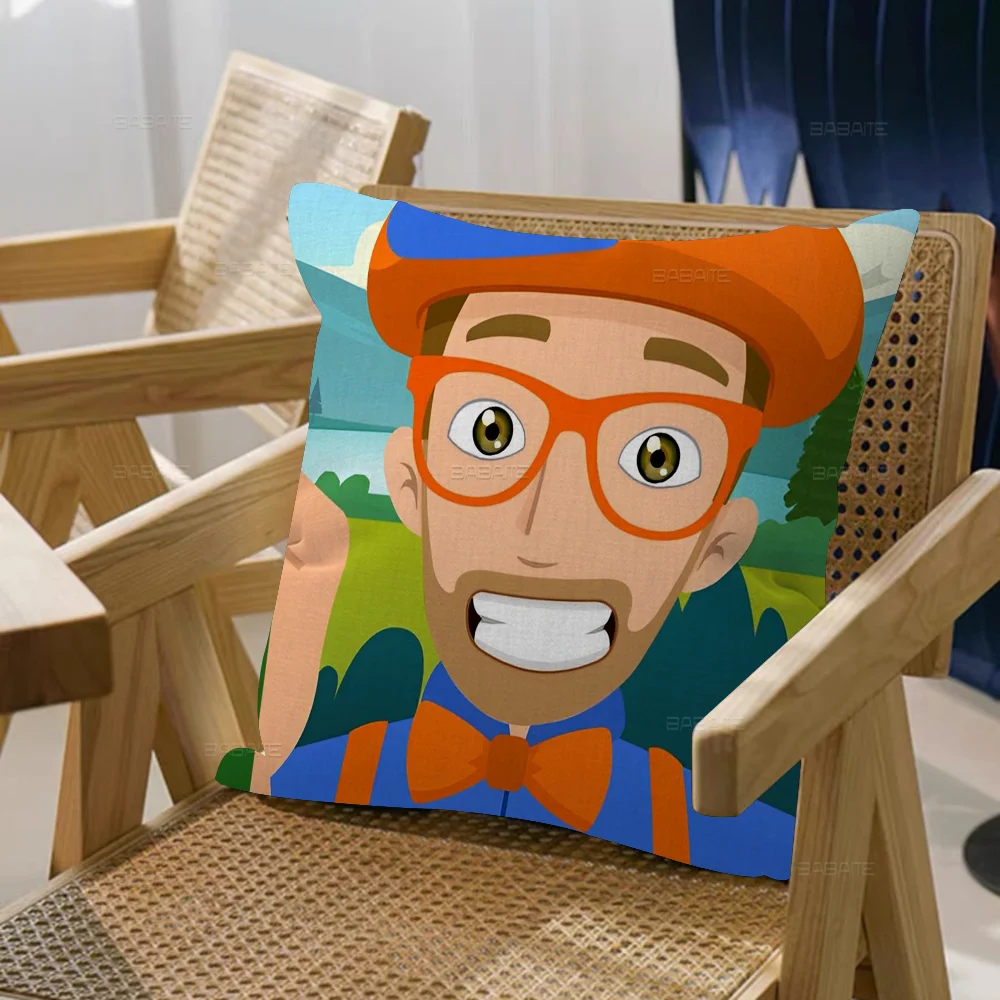 A-B-C-blippiings شخصية وسادة غطاء غبار غرفة نوم الاطفال حزب الديكور المخدة عيد ميلاد الأطفال هدية #5