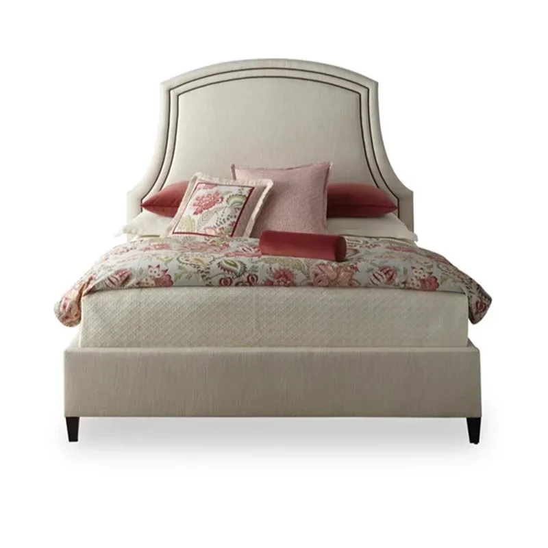 Queen Headboard Modern Bed Double Girls White Princesse Adults King Beds Bedroom Hotel Small Camas De Dormitorio Home Furniture