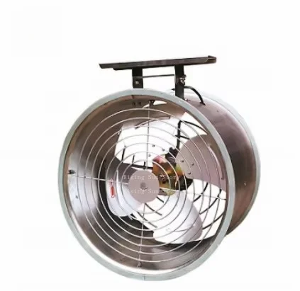 Greenhouse air circulation fan for poultry 400/500mm cylindrical suspended horizontal air circulation relay fan