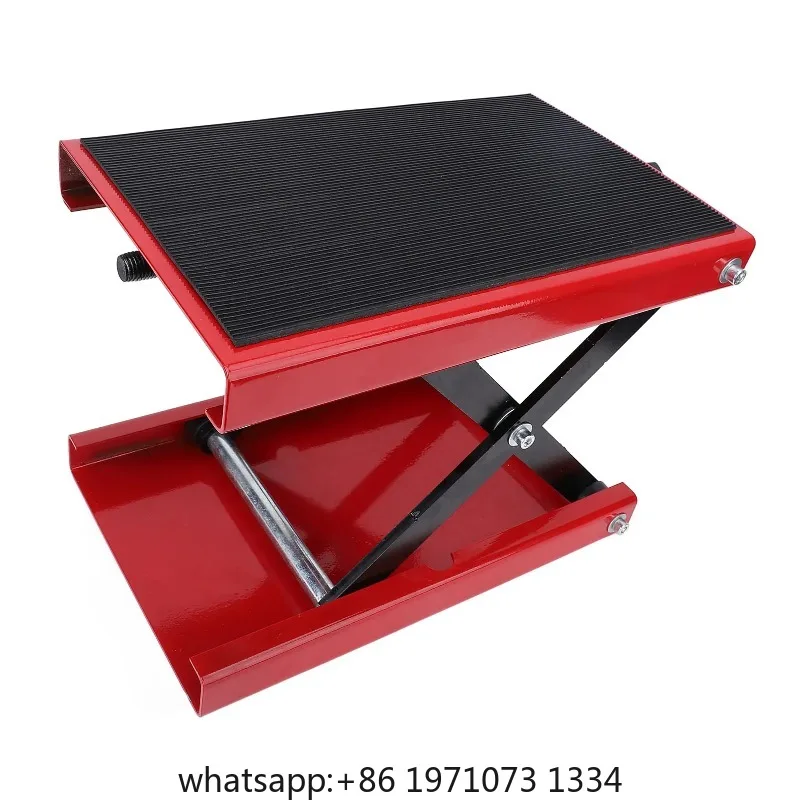 Lift Scissor Jack 3.35 to 13.39in Motorcycle Jack Motorcycle Adjustable Height Foldable 500kg Capacity Motorbike Jack Stand
