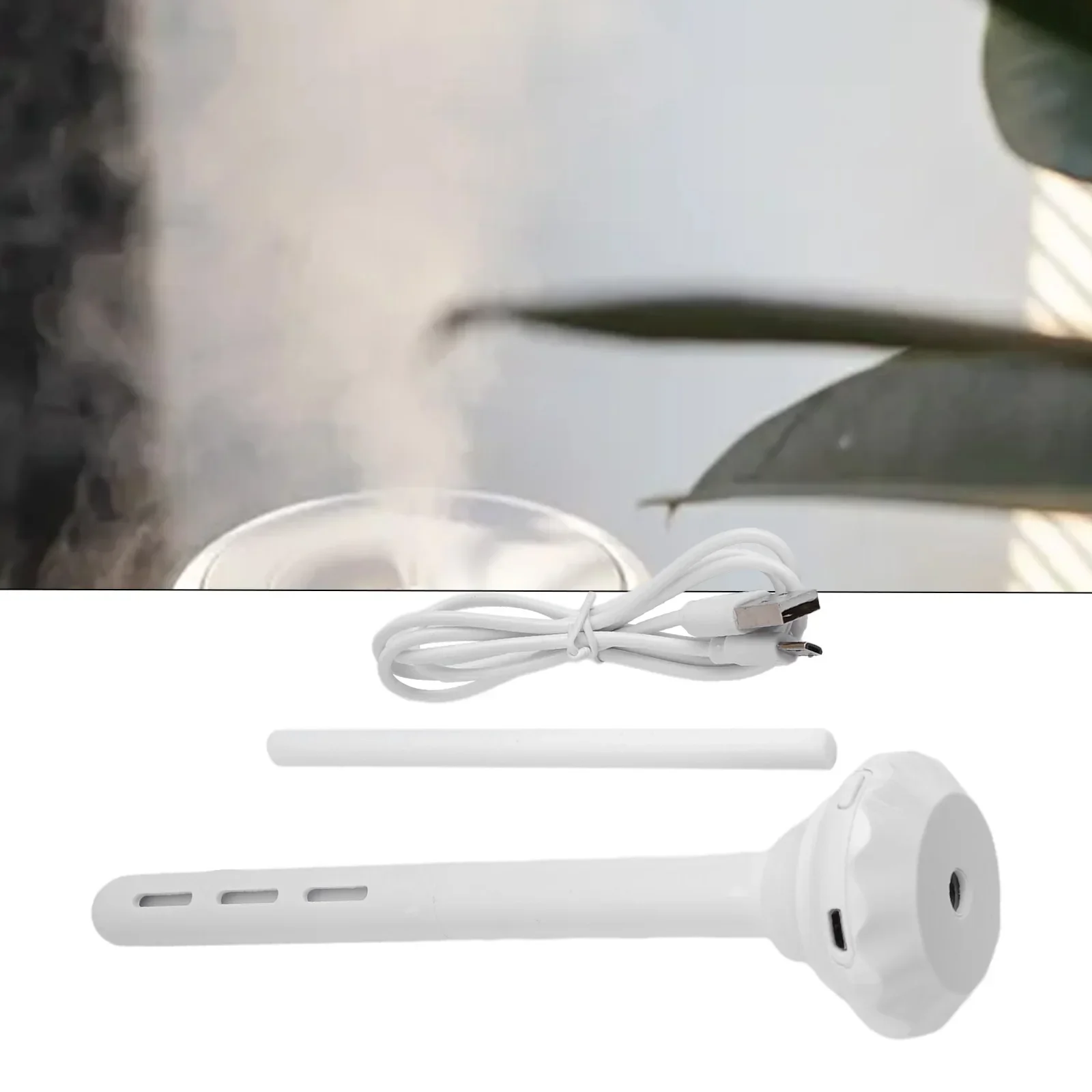 Humidifier Diamond Humidifier Silent Atomization Easy To Carry Hydrating Large Spray Portable Save Space White