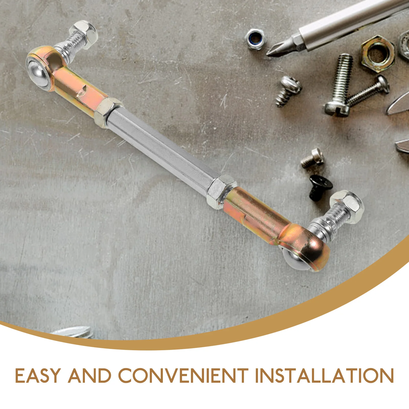 

Atv Steering Tie Rod Ball Joint Durable Pressure Resistant Off-Road Atv Go-Kart Modification Kit Go Kart Suspension