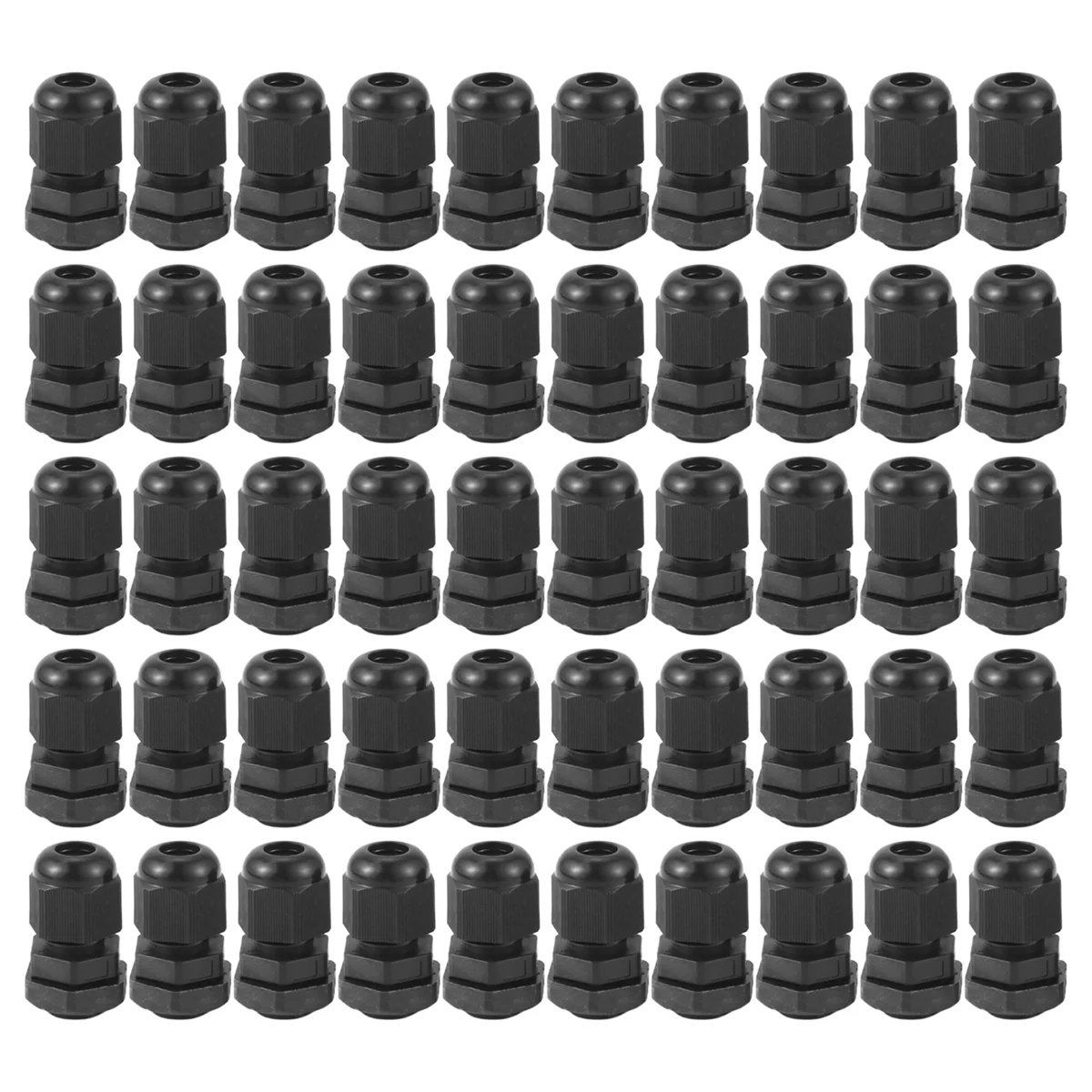 

Hot sale PG7 Black Nylon Waterproof Strain Relief,Cord Grip,Cable Gland 3.5-6 mm 50pcs