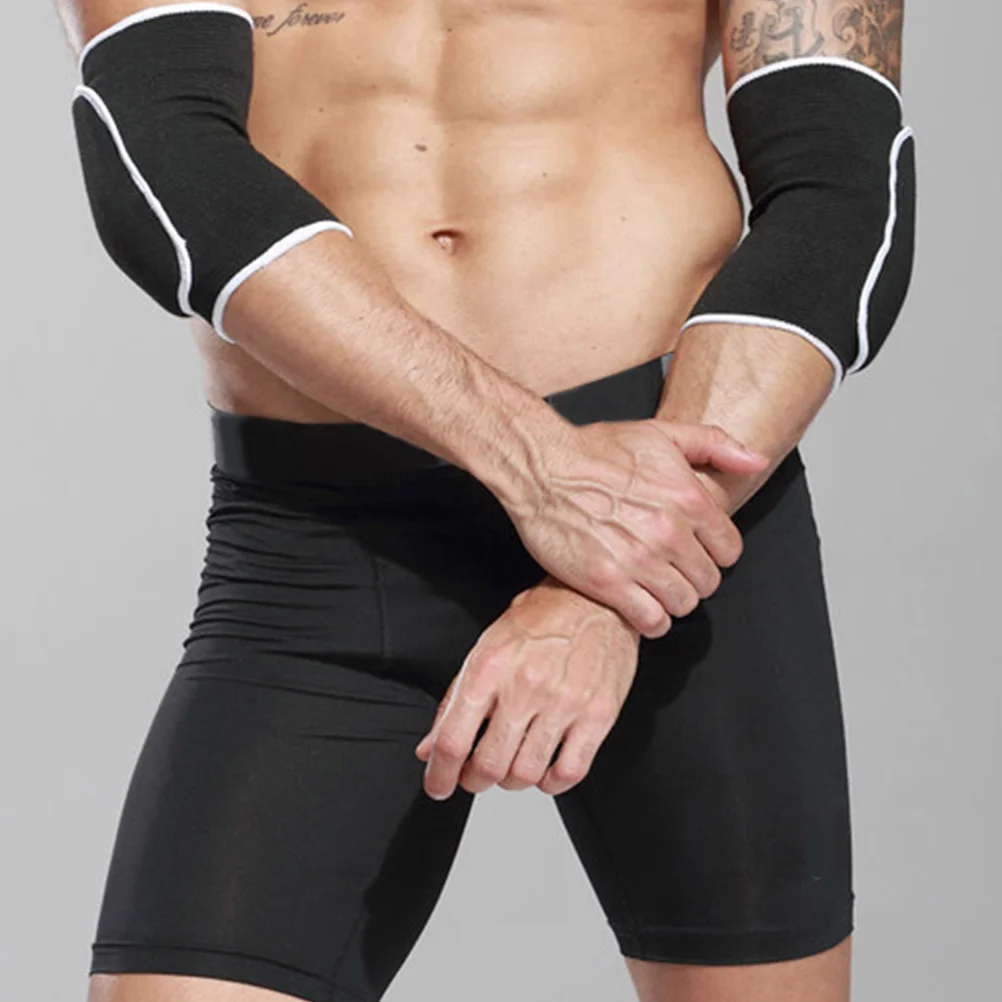 스포츠 피트니스 농구 배구 축구 역도 요가 필라테스 테니스 골프용 패딩 팔꿈치 보호대 1쌍