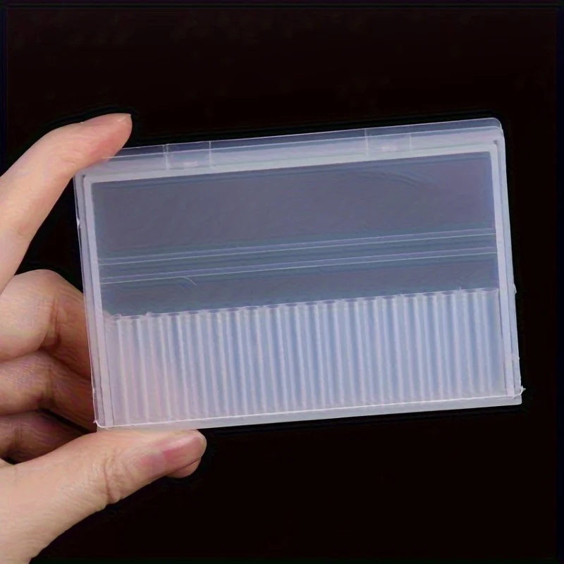 2pcs Clear Acrylic Nail Drill Bit Holder, 20-Hole Manicure Tool Organizer, Unscented Plastic Display Case for Electric Nail