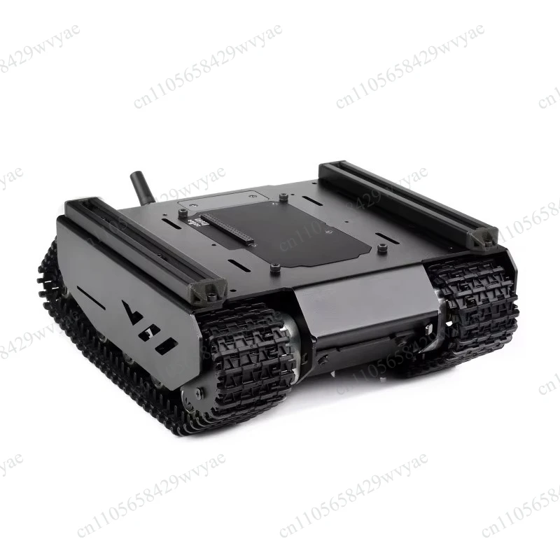Flexible Expandable Off-Road Tracked UGV, Multiple Controllers, Optimized Climbing Performance, External Rails, ESP32