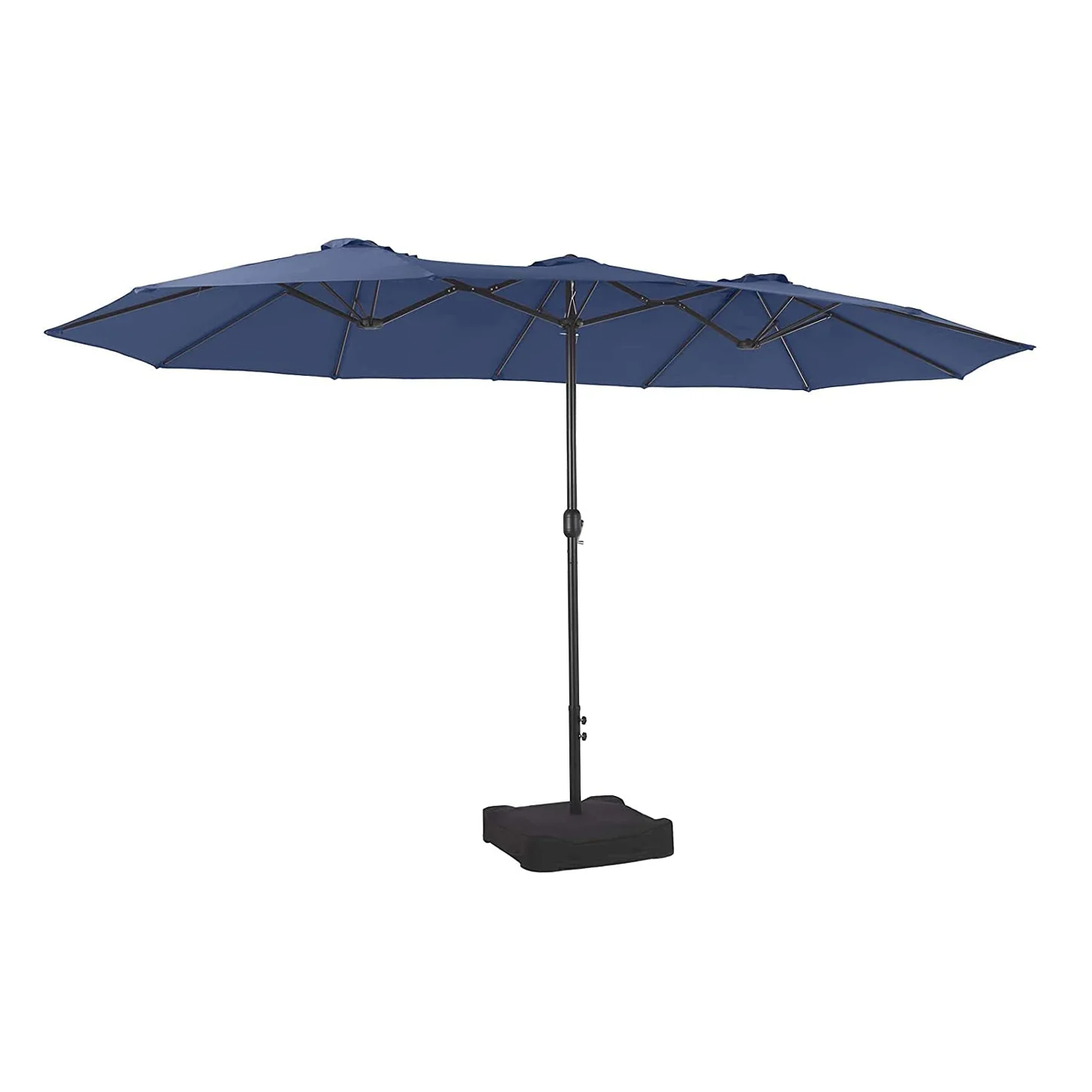 15ft outdoor twin patio parasol umbrella with crank garden parasol patio umbrellas