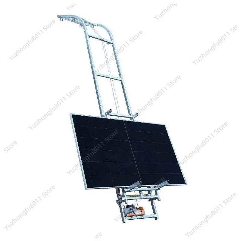 Portable Transport Lifting Platform Automatic Top Flip Solar Panel Hoist Glass Window Door Lifter For Installation Construction