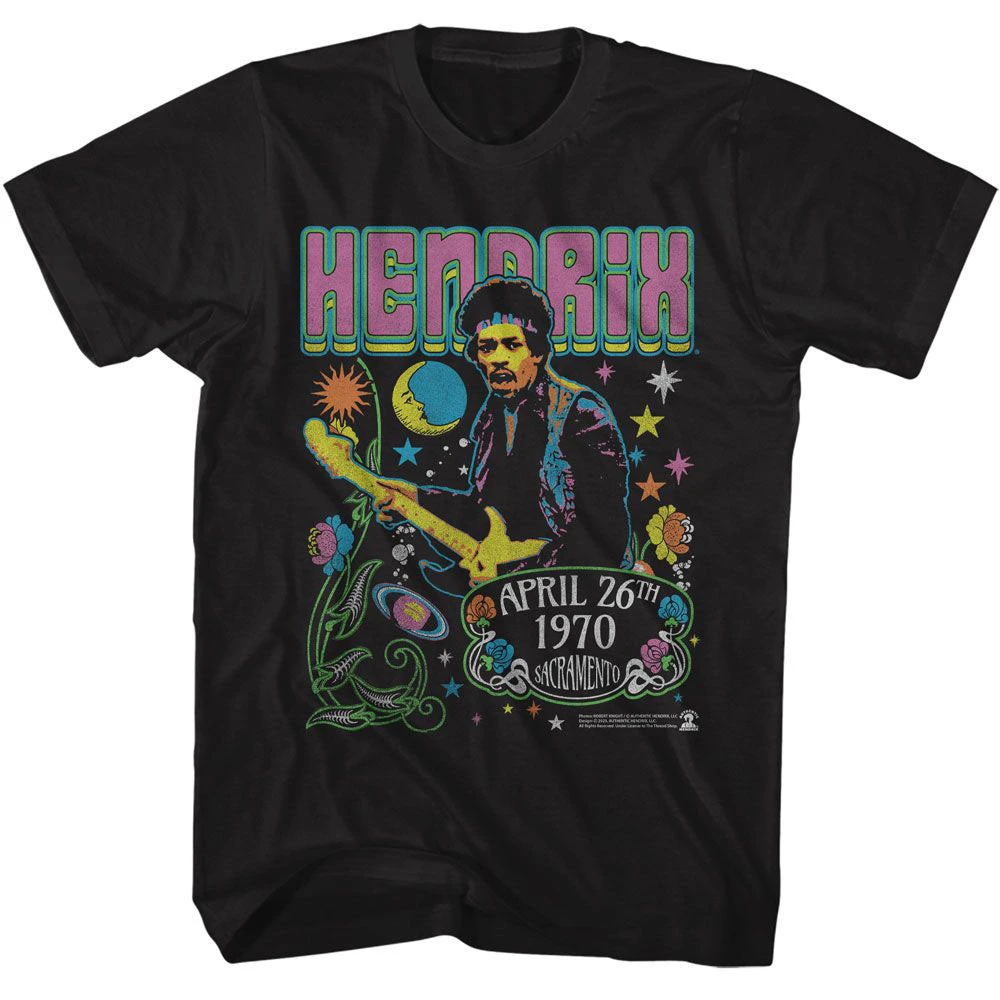 Jimi Hendrix Jimi Hendrix Signature and Multi Photo Band T-Shirt Cotton Graphic Tee Men Women Summer Streetwear