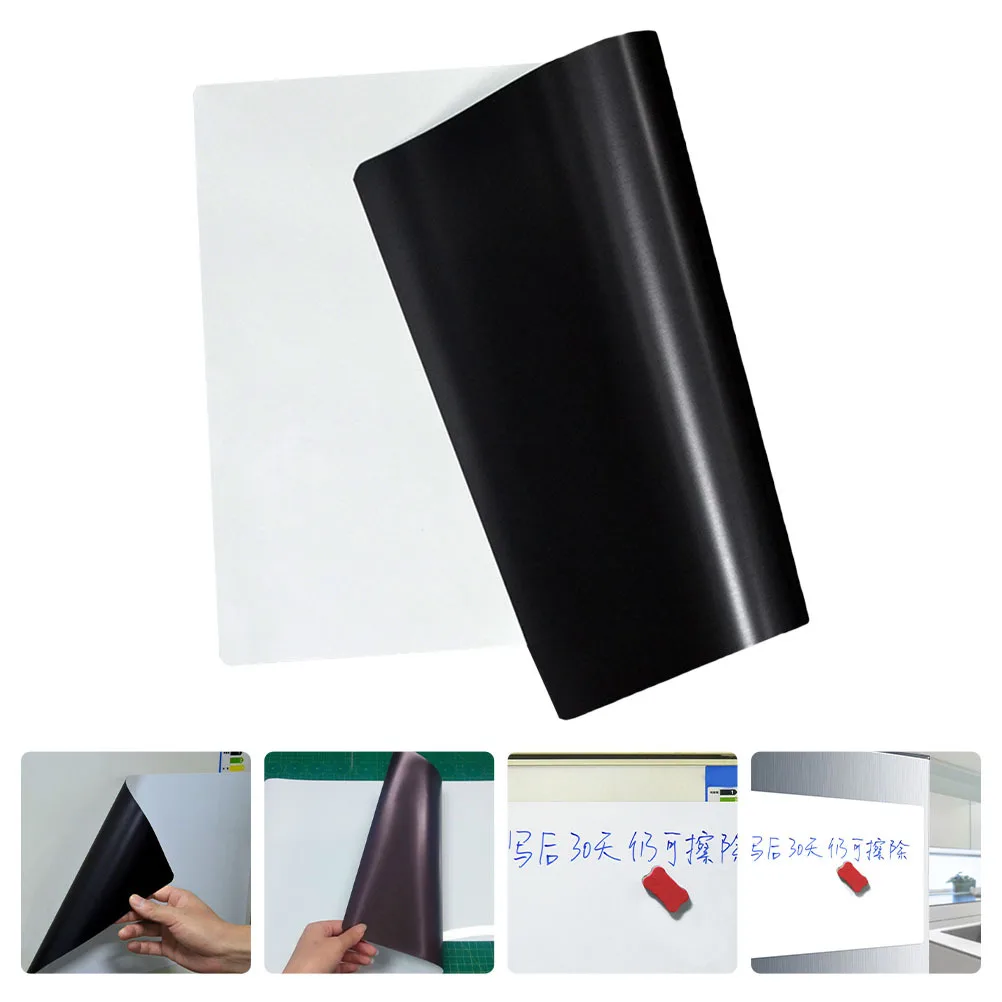 لوحة مذكرة للسبورة البيضاء المغناطيسية، سطح أملس، لوحة مسح جاف مغناطيسية، منظم رسائل الثلاجة، ملصق ملاحظات قابل لإعادة الاستخدام