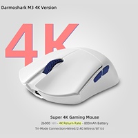 Darmoshark M3 4K Wireles Gaming Mouse Controller BT5.0 Wired Tri-Mode aming Mouse 26000DPI TTC PAM3395 Optical E-sports Mice