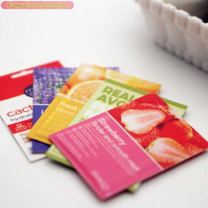 

5 шт./25 шт., милые мини-предметы, набор масок для лица, комбинированные миниатюры для ухода за кожей, имитация принадлежностей для ванной комнаты, игрушки для девочек