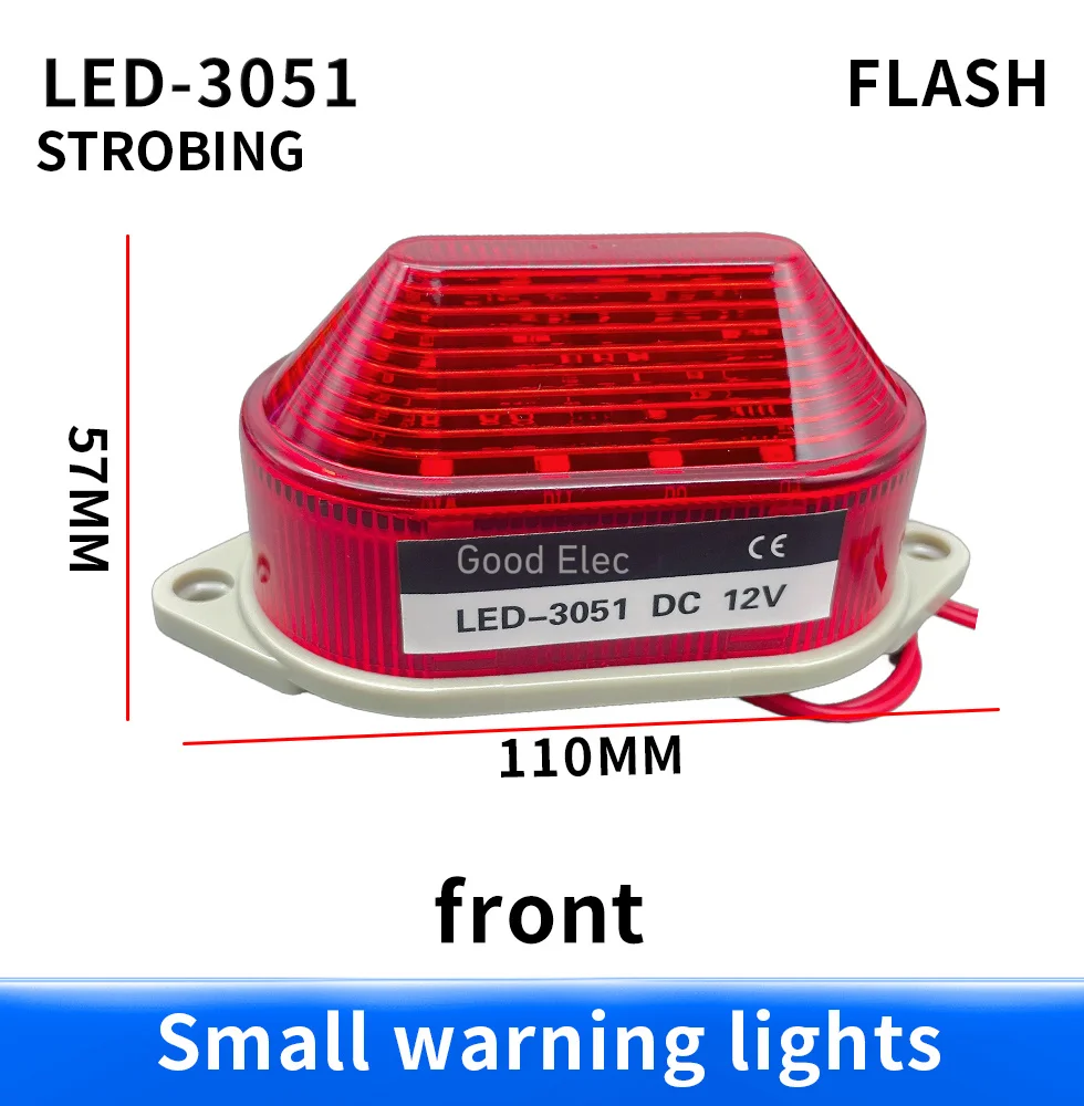 LTE-3051/5051 flash small LED strobe warning light  Indicator light  12V 24V 220V Indicator light LED Lamp Security Alarm