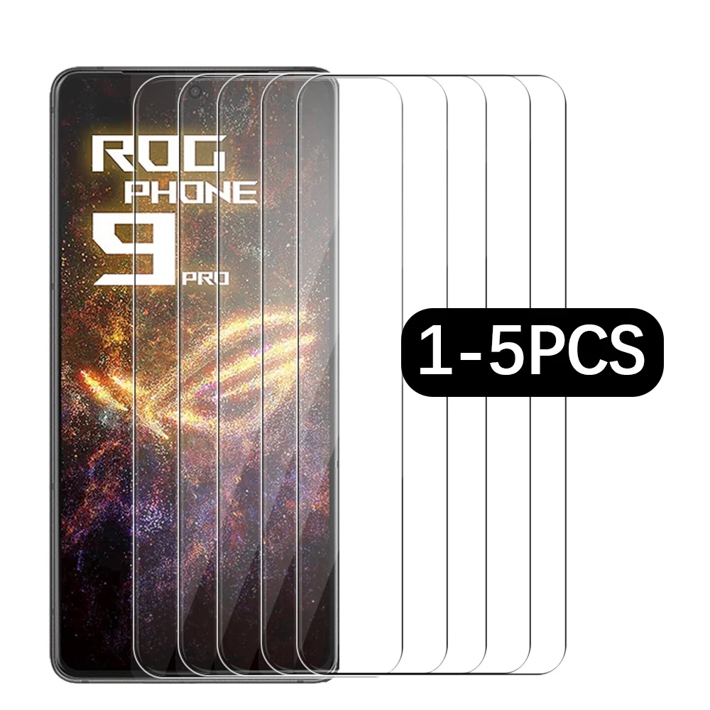 ROG Phone9Pro 1-5Pcs Tempered Glass Cover For Asus ROG Phone 9 Pro 9Pro Phone9 ROGPhone 9 Screen Protector Film Case Friendly