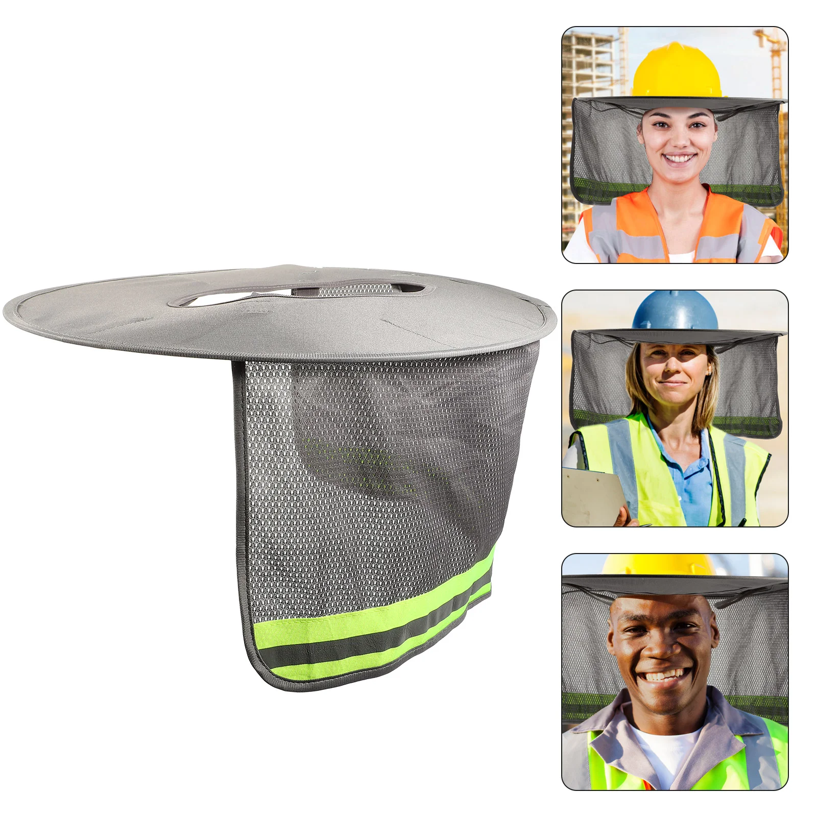 Reflective Hat Cover Hardhat Construction Visor Accessories Neck Shade Sun Polyester Protector Man from