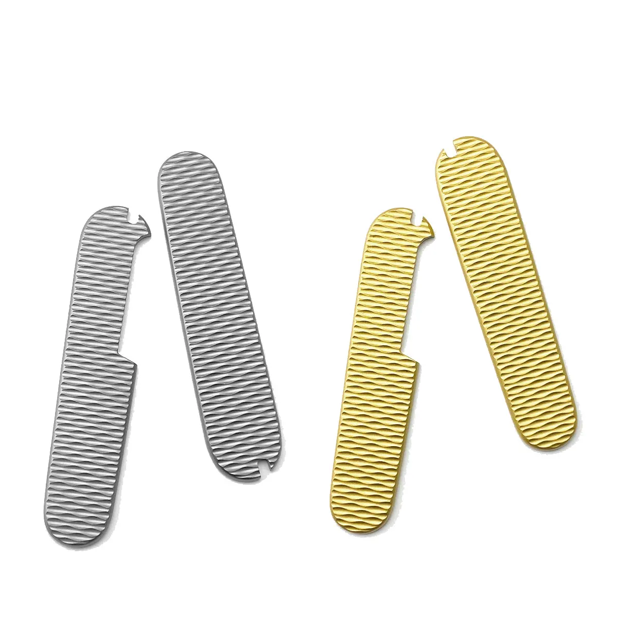 

Swayboo 91MM Titanium Alloy / Brass Swiss Army Knife Fish Scale Pattern Handle Patch Home DIY Tool Part Accessories for Knife