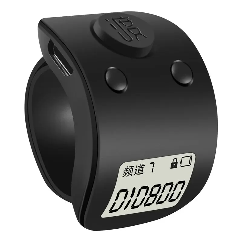 2025 Trend Mini Digital LCD Electronic Finger Ring Hand Tally Counter 6 Digit Rechargeable Counters Clicker