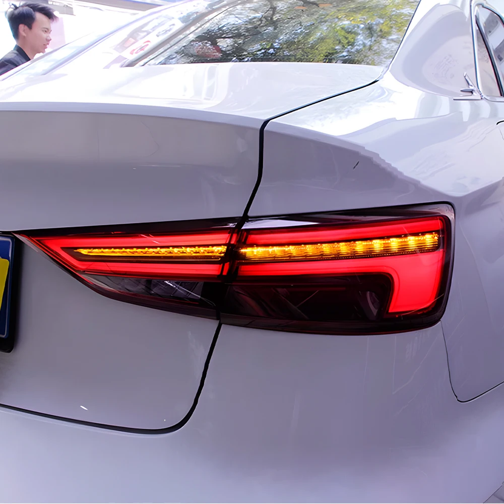 Car Taillights Assembly For Audi A3 S3 RS3 2013-2019 LED Auto Rear Back Lamps Upgrade Highlight Flicker Taillights Accessories