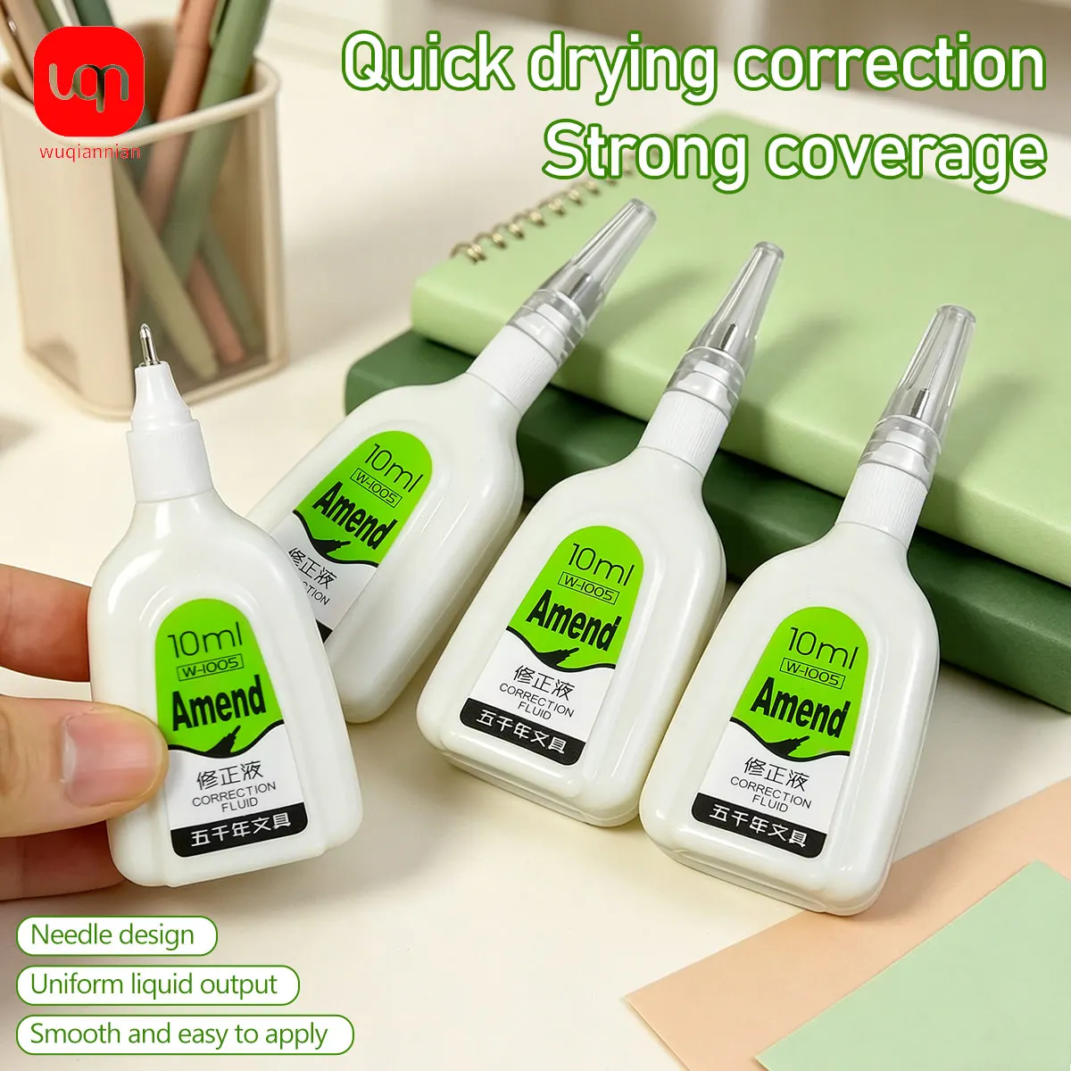 10ml Fast-Drying Correction Fluid,Smooth White Correction Pen For Students, School, And Office Writing Mistakes