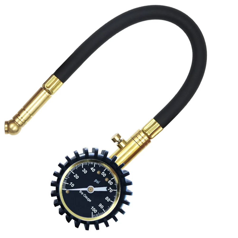 

Pressure Car Flexible Hose Compressor Auto Tire Tyre Gauge Tool Car Meter Gauge Inflator Air Tire Inflator
