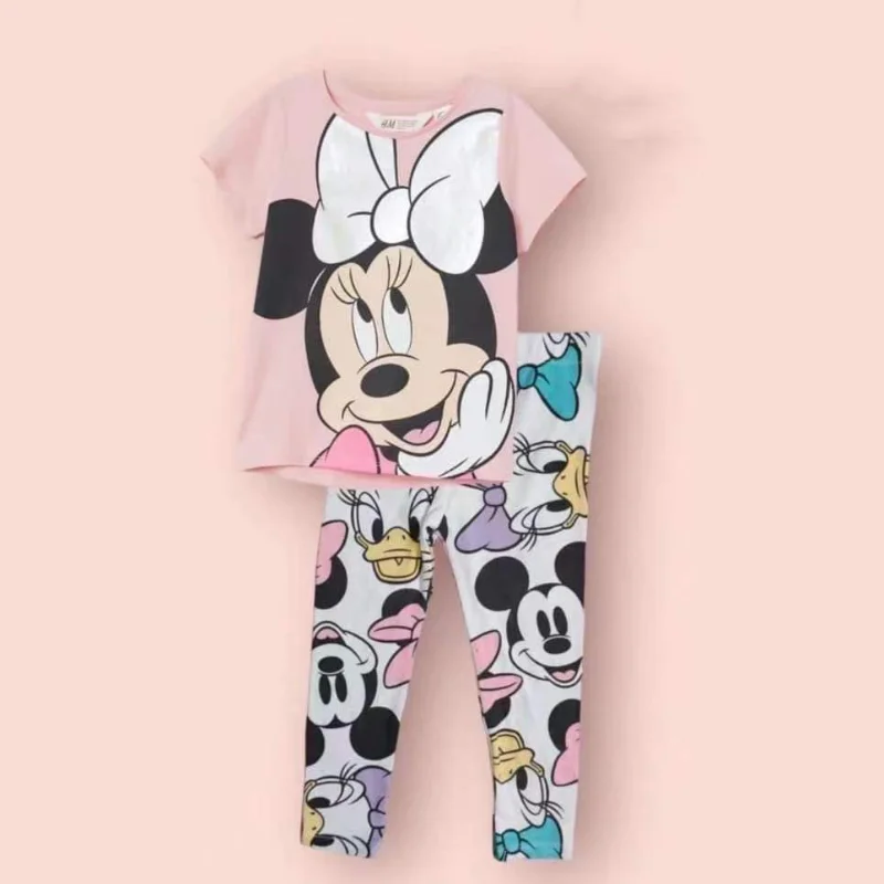 Cute Baby Girls Kids Clothing Disney Minnie Girls Clothes Sets Baby Clothes Set 0-10year Years Old