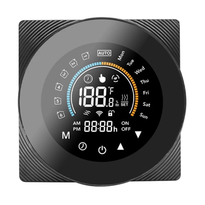 Tuya Smart Life Wi-Fi термостат контроллер переключатель водяного отопления 5A 110 В, 220 В, поддержка Alexa, Google Home черный легкая установка