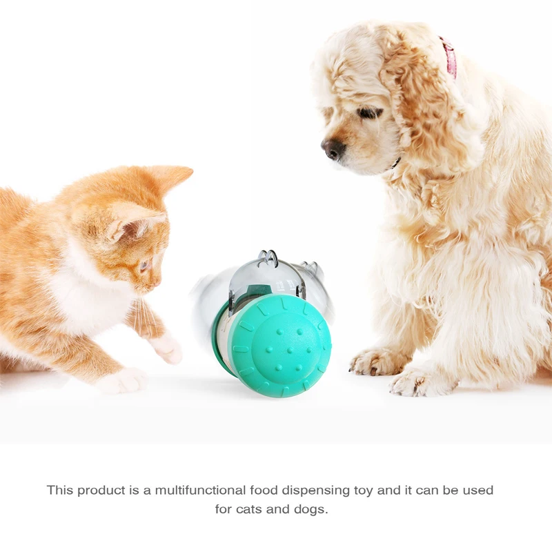 Dog Toy Tumbler Leaking Food Swing Ball Interactive Toys Bite Resistant Pet Toys for Dog Training Intelligence Accessories Dog S