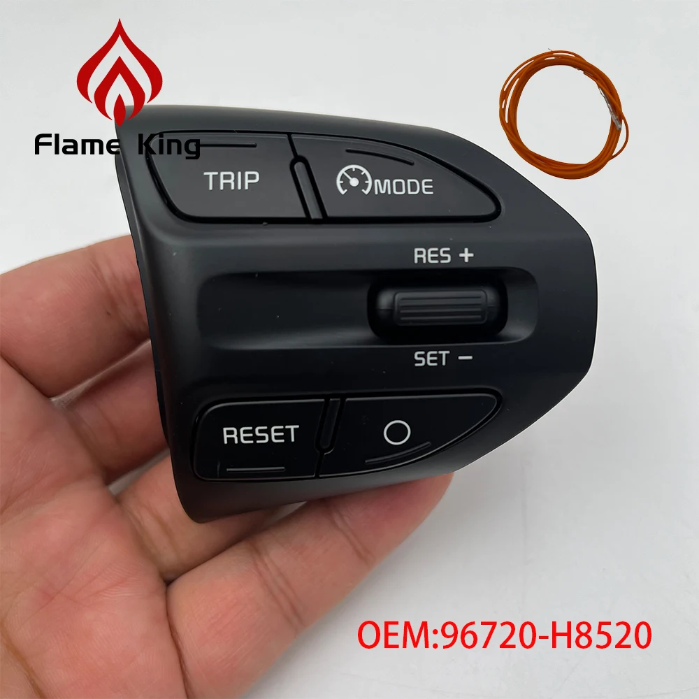 Flame king FOR kia 2018-2023 RIO XLINE MORNNG steering wheel switch cruise control switch OEM 96720-H8520 96720H8520