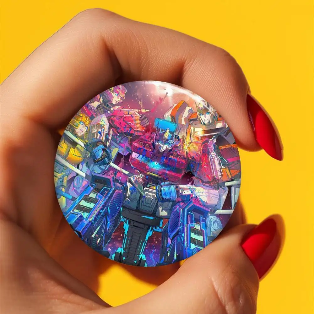 Anime Games Transformers Anime Photo Brooches Creative Round Badge Gifts Pins - view 5