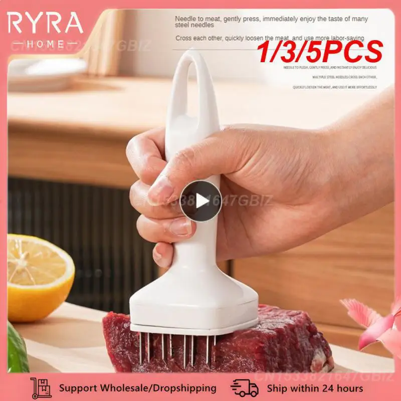 1/3/5PCS Efficient Stainless Steel Loose Meat Hammer Multi-function Kitchen Tools Sharp Needle Tip Tender Meat Hammer Sturdy