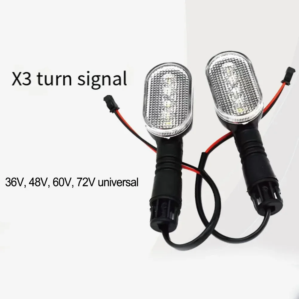 36V-72V Electric Bicycle Taillight Turn Signal Rear Rack Lamp Ebike Tail Lights Guide Indicator Light E-bike Accessories