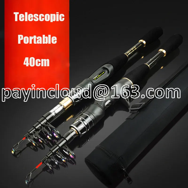 Vibrating Type Telescopic Portable Ultralight Lure Rod 1.8m 2.1m Spinning Casting ML Tonality Travel Pole Mega Bass Fishing Rod