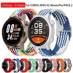 20 22mm Sport Nylon Band For COROS PACE 2 PACE2 Wrist Strap Watchband For APEX Pro APEX 46 42mm Wristband Bracelet Accessorie