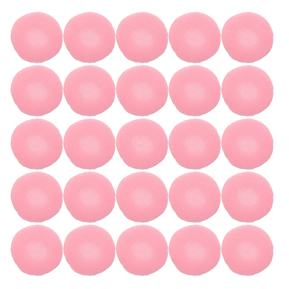 

100Pcs Replacement Earbud Tips Soft Sponge Covers for Earphones Headsets Comfort Fit Noise Isolation Earphone Accessories Pink