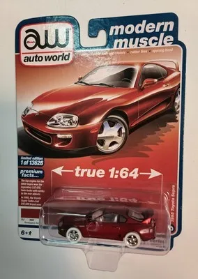 1/64 AWAUTO World  Toyota SUPRA 1995 Collection of die cast alloy trolley model ornaments