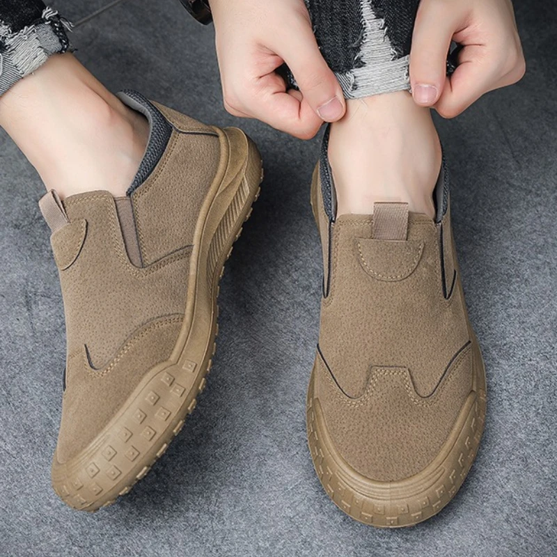 

Весенне-осенняя мужская модная и универсальная повседневная спортивная обувь на плоской подошве с круглым носком и неглубоким носком на открытом воздухе