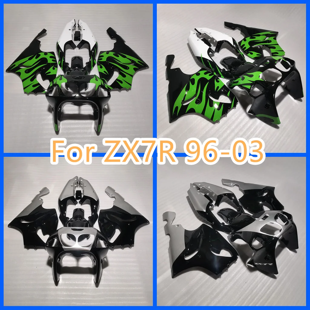 Für 96–03 ZX7R Kawasaki Ninja 1996 1997 1998 1999 2000 2001 2002 2003 ZX-7R Hochwertiges Verkleidungsset Karosseriereparatur Aftermarket-Teile