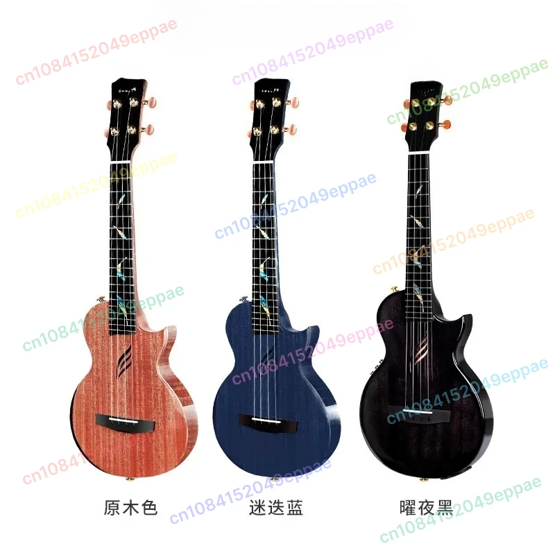 

Wooden 26 Inch Feather Molding Plus Shock Class A Mahogany Beginner Electric Box Plus DOUBLE Pickup Full Single Ukulele