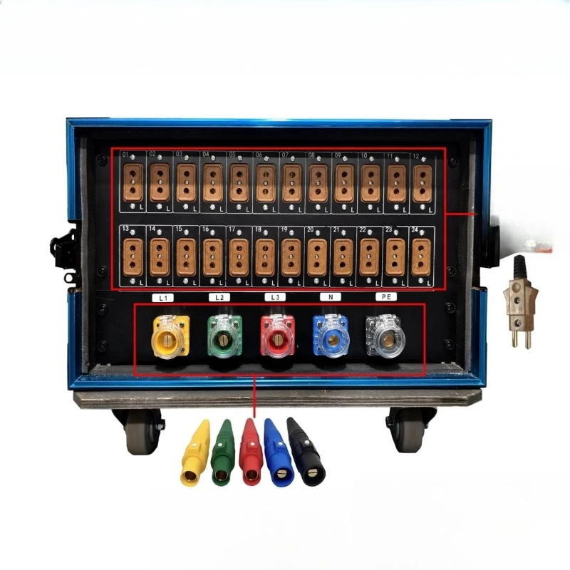 24-Channel 40A through-box power cabinet large screen power distribution box