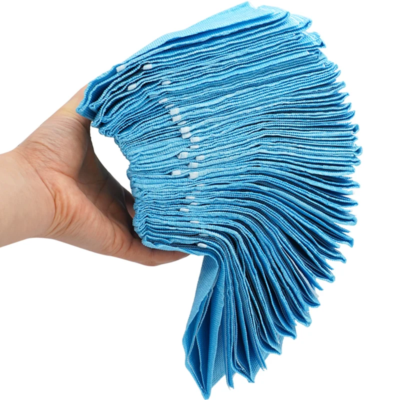 30pcs Disposable Dental Apron Waterproof Paper Clean Wipes Pad Neckerchief Scarf Dentist Patient Bibs Pads