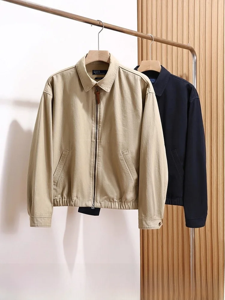 

Классический американский консервативный хлопковый джат с воротником в клетку, универсальный мужской винтажный фланелевой джат, повседневный деловой джат