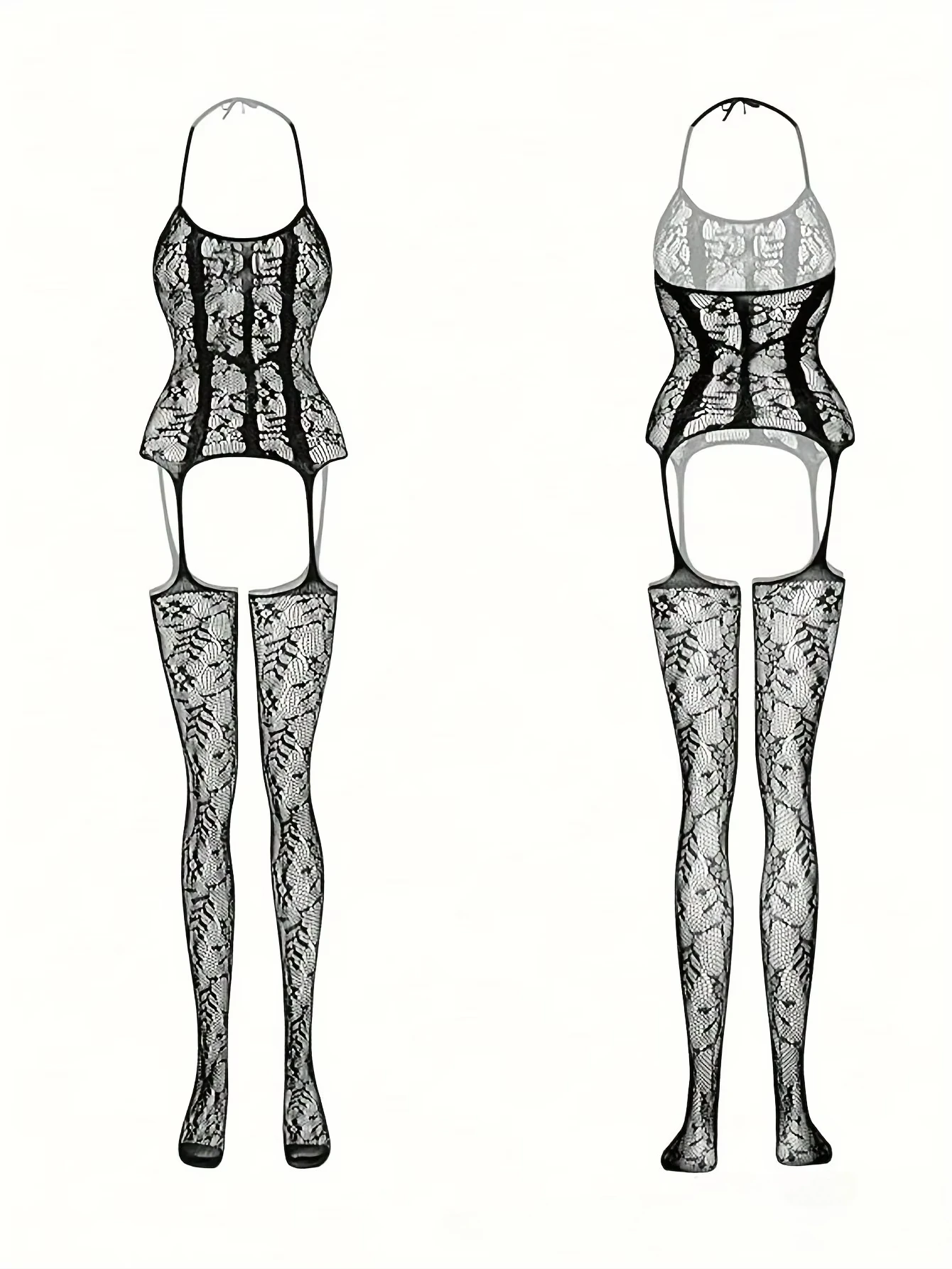 Multicolor Bodystockings Lingerie Sexy Lingerie Fishnet Bodystocking Women Body Suit Underwear Sexy Hollow Crotchless Bodysuit