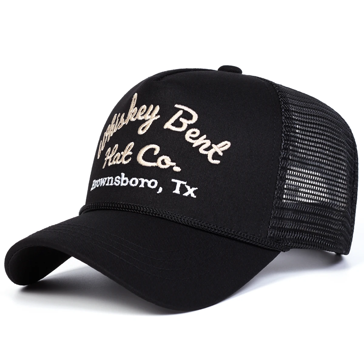 Unisex WHISKEY Letter Embroidery Baseball Net Caps Spring Summer Outdoor Adjustable Casual Hats Sunscreen Hat Sports Cap