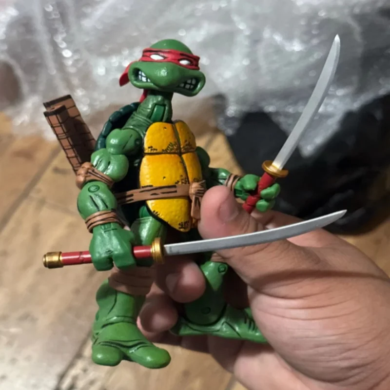 2025 In Stock New Neca Teenage Mutant Ninja Turtles Leonardo Leads Tmnt Turtles First Ninja Anime Action Figure Model Toy Gift