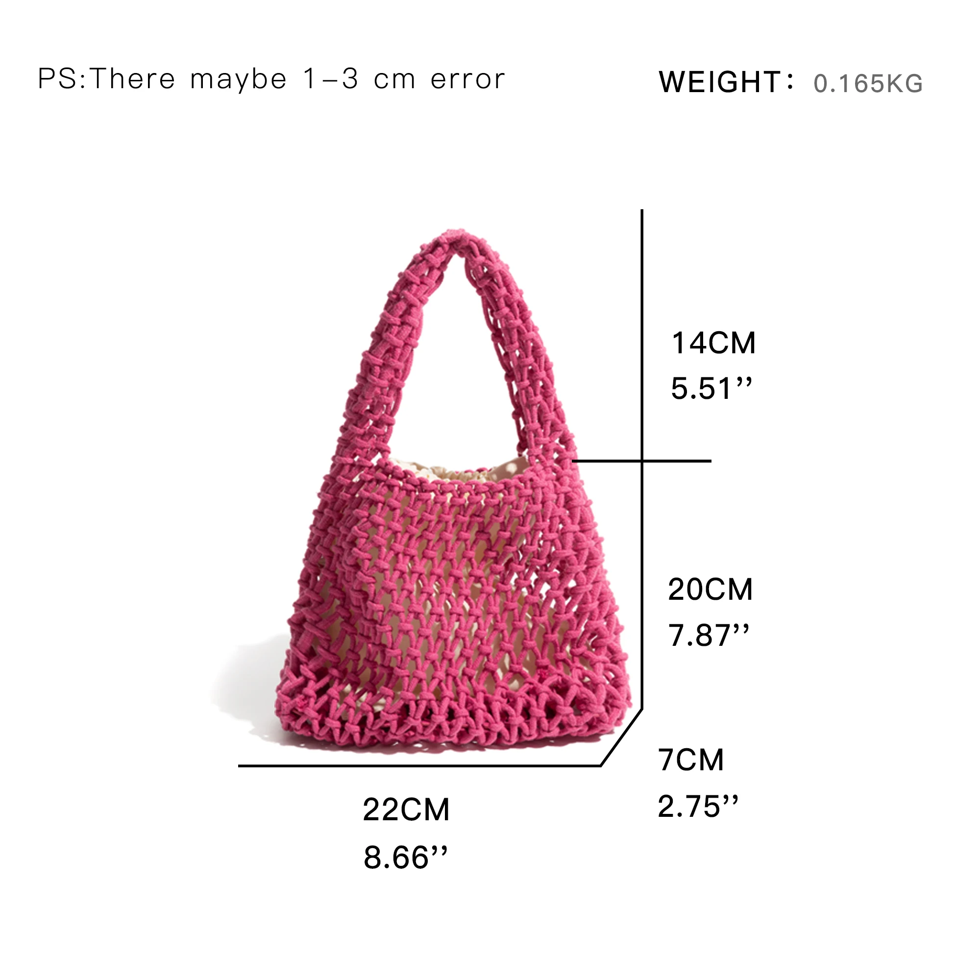 MABULA Hollow Out Crochet Tote Beach Handbags Summer Fashion Travel Fishing Net Shopper Purses Top Handle Phone  Bag with Pouch