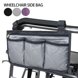 Universal Walker Bag Armrest Side Storage Bag Seat Armrest Storage Bag Rollator Organizer Pouch Wheelchair Scooter Side Bag