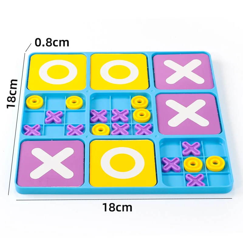 KNYYSECQ Nine-square XO Tic-Tac-Toe board game early education tabletop game train logical thinking children educational toy view 6