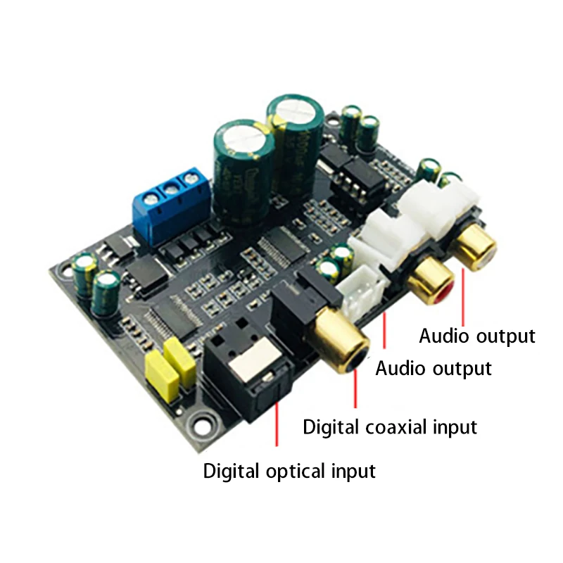 Carte de Décodeur Audio pour Radiateur à Fibre Optique Coaxial, Hifi, 24 bits, 192 tiens z, CS4398 + CSaster 16