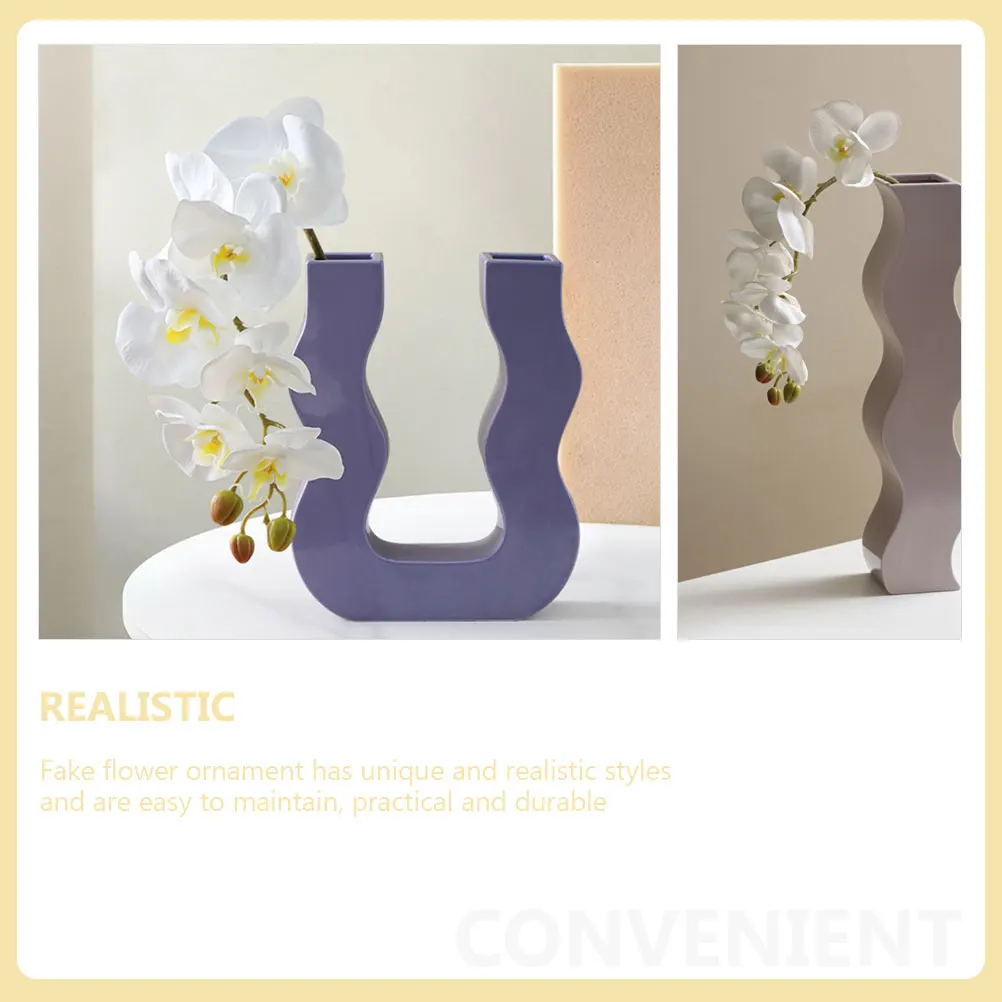 

Artificial Phalaenopsis Flower Stems Fake Orchid Decorative Bouquet Home Party Decoration Faux Floral Simulation Orchid